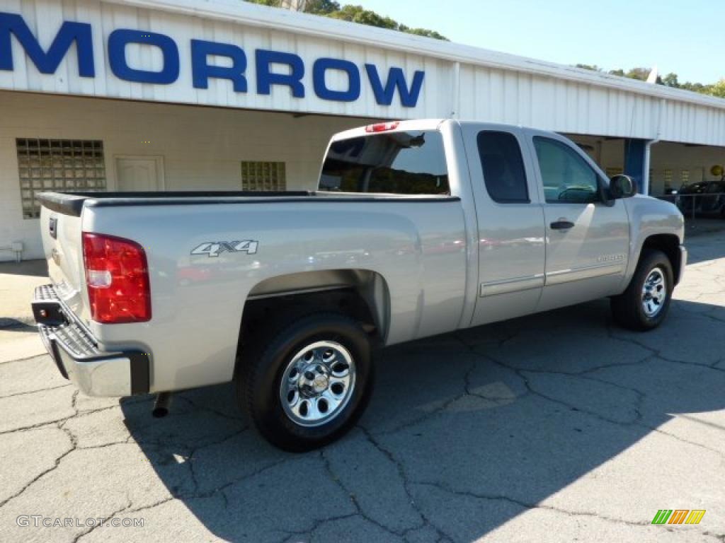 2009 Silverado 1500 LT Extended Cab 4x4 - Silver Birch Metallic / Ebony photo #10