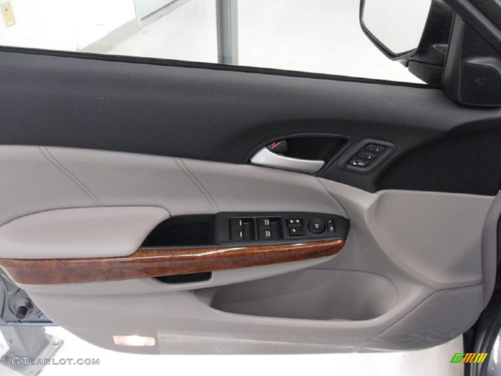 2011 Accord EX-L V6 Sedan - Polished Metal Metallic / Gray photo #11