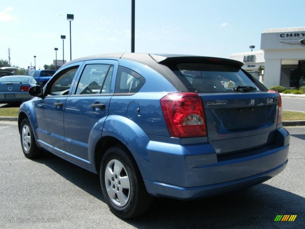 2007 Caliber SE - Marine Blue Pearl / Pastel Slate Gray photo #3