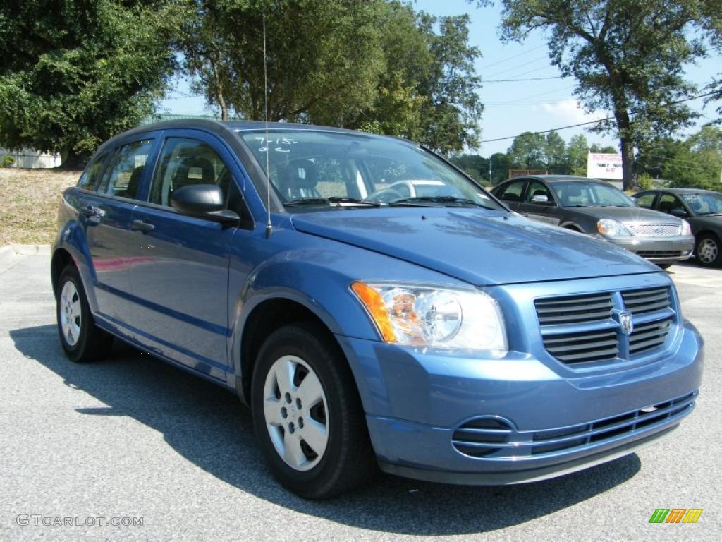 2007 Caliber SE - Marine Blue Pearl / Pastel Slate Gray photo #7