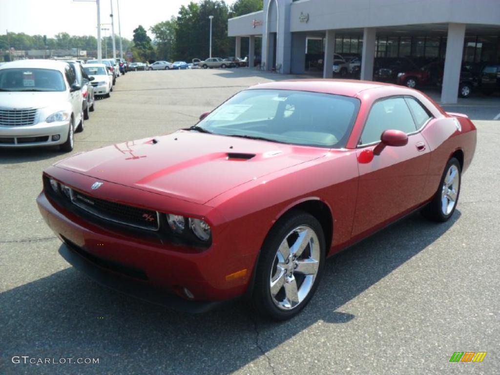 2010 Challenger R/T - Inferno Red Crystal Pearl / Dark Slate Gray photo #1