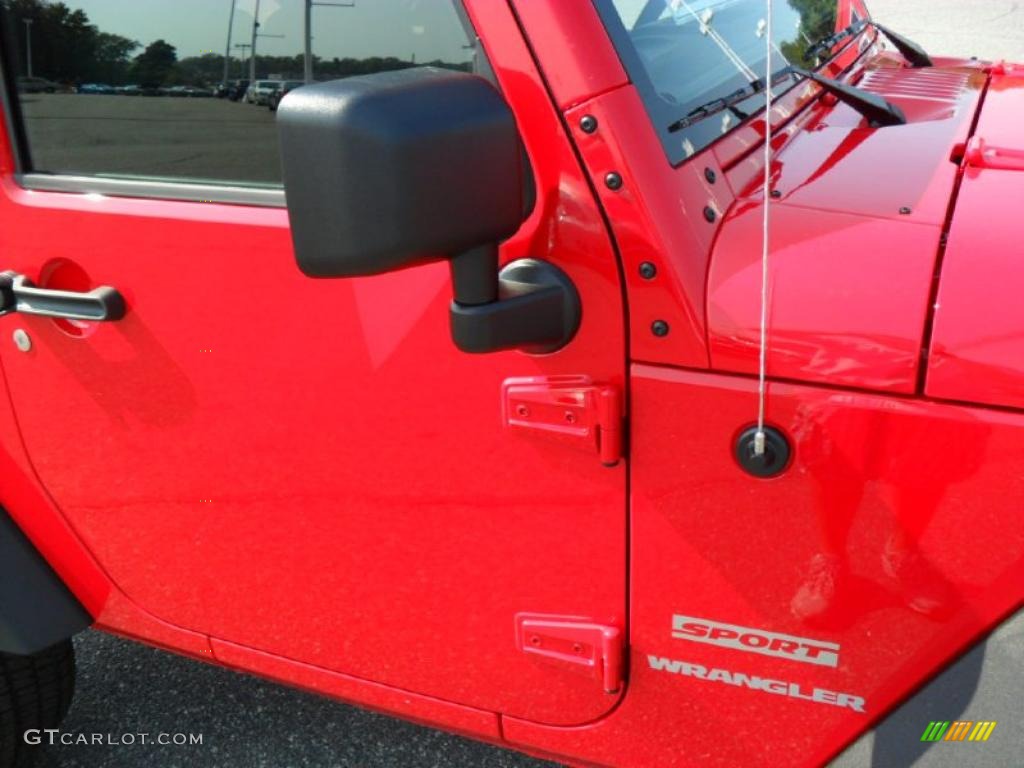 2011 Wrangler Sport S 4x4 - Flame Red / Black photo #19