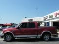 2002 Toreador Red Metallic Ford F150 Lariat SuperCrew  photo #2