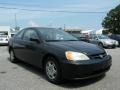 2002 Nighthawk Black Pearl Honda Civic LX Coupe  photo #7