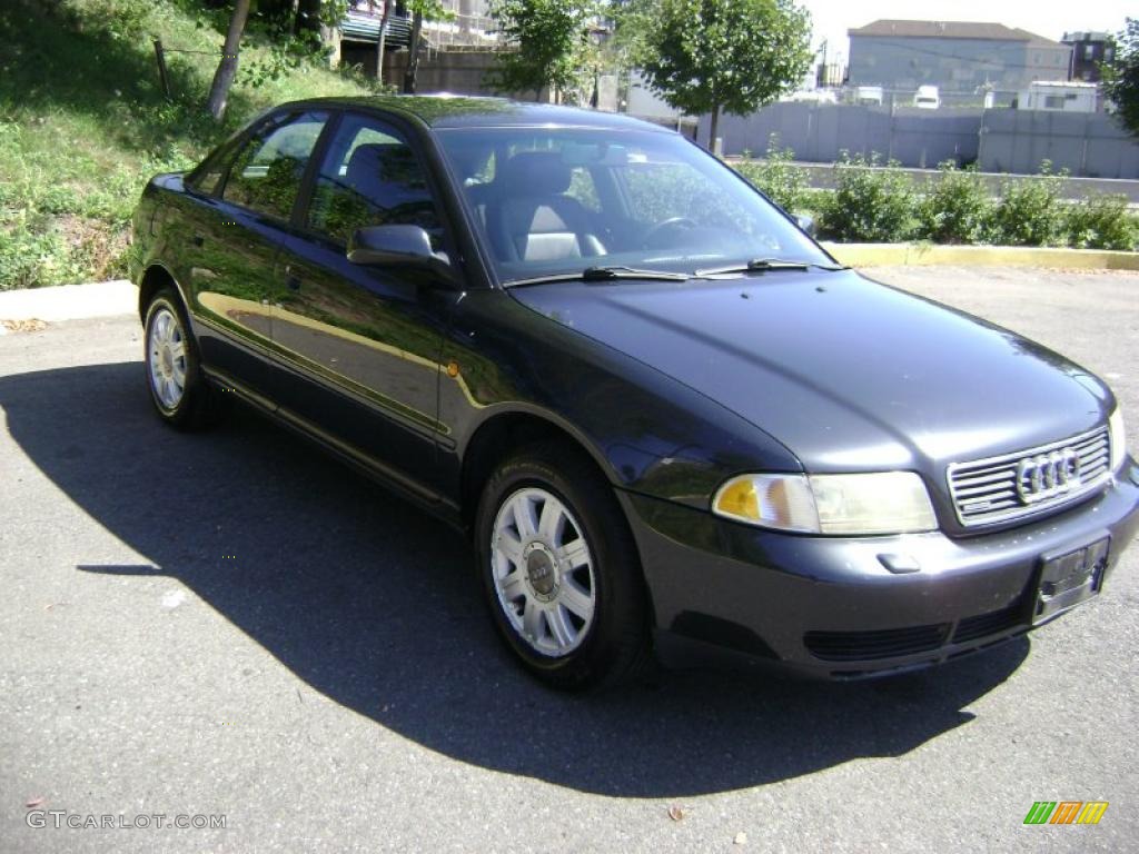 1999 A4 1.8T quattro Sedan - Volcano Black Mica / Onyx photo #2