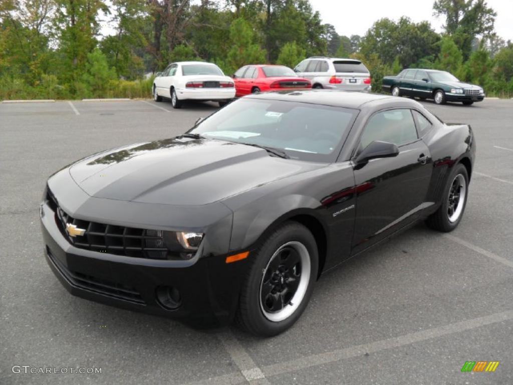 2011 Camaro LS Coupe - Black / Black photo #1