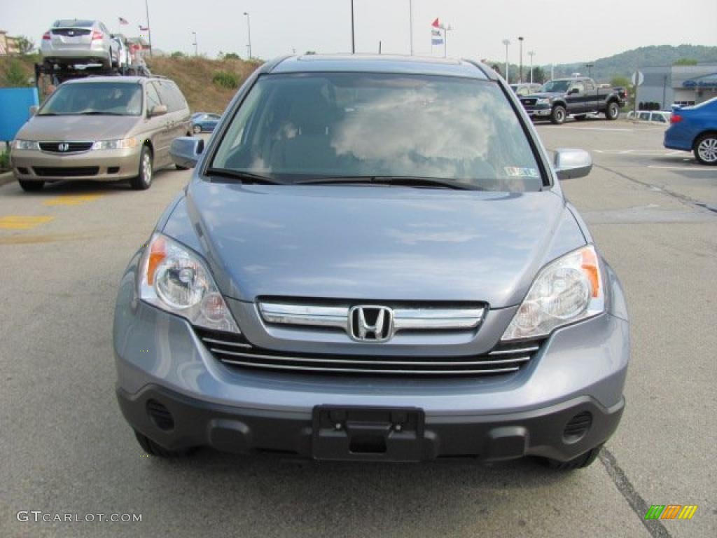 2007 CR-V EX-L 4WD - Glacier Blue Metallic / Gray photo #11