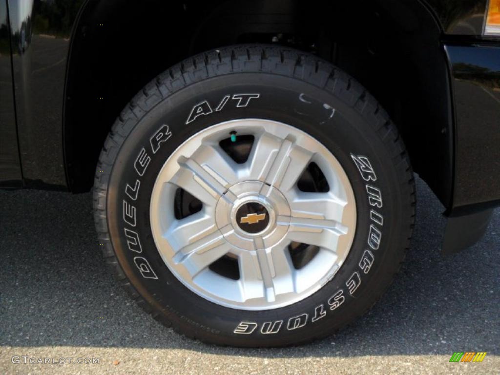 2010 Silverado 1500 LT Extended Cab 4x4 - Black / Light Titanium/Ebony photo #22