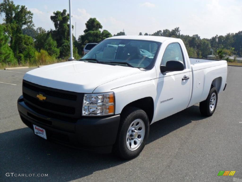 2011 Silverado 1500 Regular Cab - Summit White / Dark Titanium photo #1