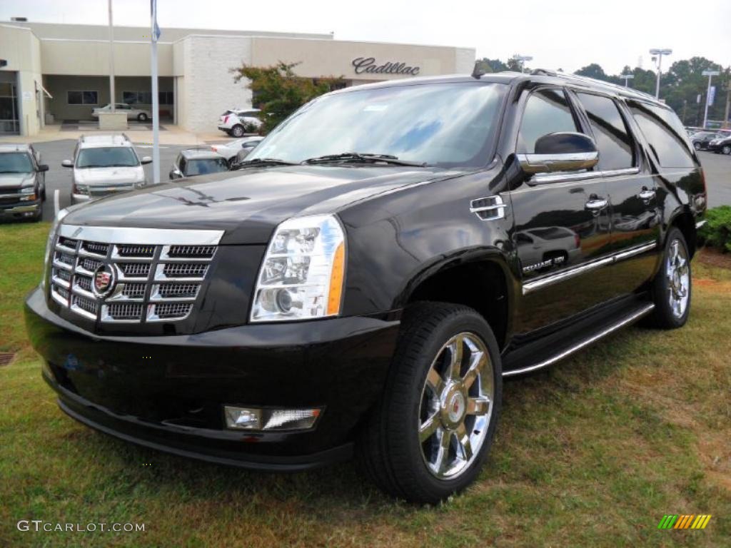 2011 Escalade ESV Luxury AWD - Black Raven / Cashmere/Cocoa photo #1