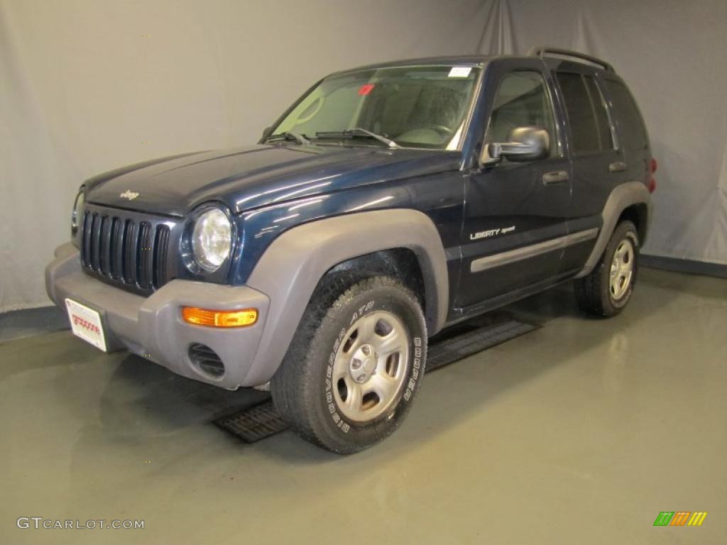 2003 Liberty Sport 4x4 - Patriot Blue Pearl / Dark Slate Gray photo #1