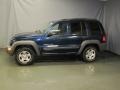 2003 Patriot Blue Pearl Jeep Liberty Sport 4x4  photo #2