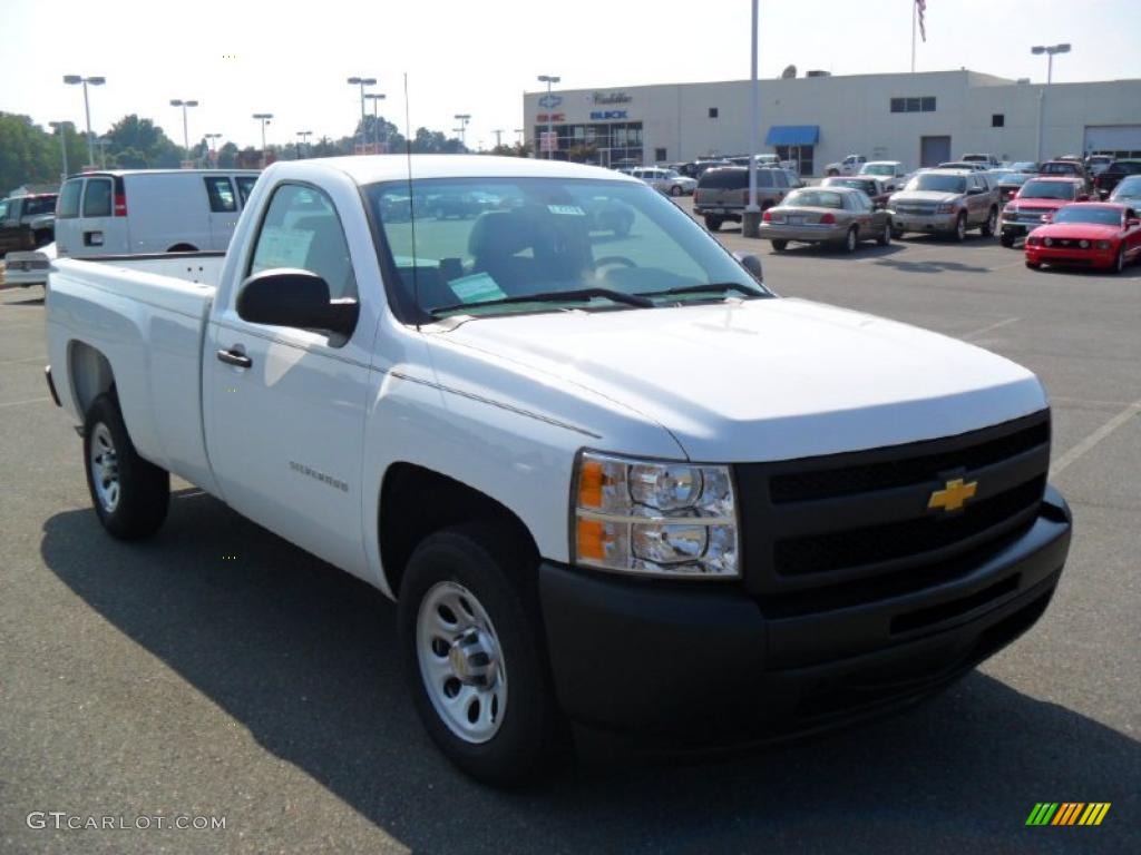 2011 Silverado 1500 Regular Cab - Summit White / Dark Titanium photo #5