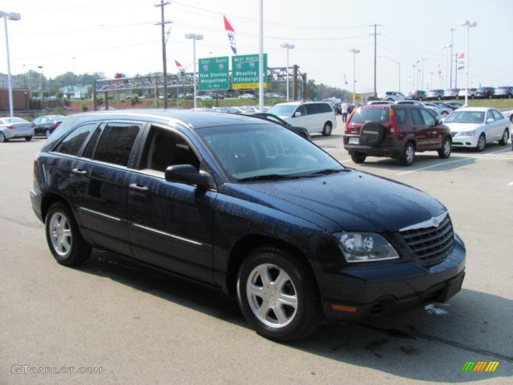 2005 Pacifica AWD - Midnight Blue Pearl / Light Taupe photo #9