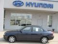 2006 Moonlit Dark Blue Hyundai Elantra GLS Sedan  photo #3