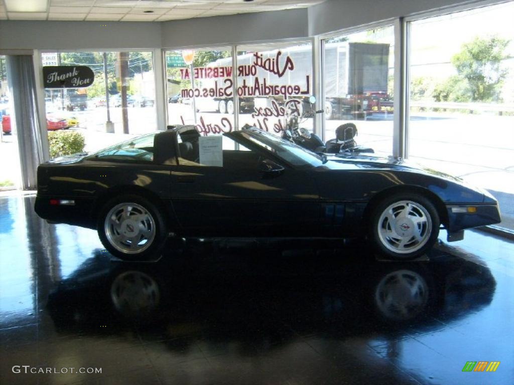1989 Corvette Coupe - Dark Blue Metallic / Black photo #2
