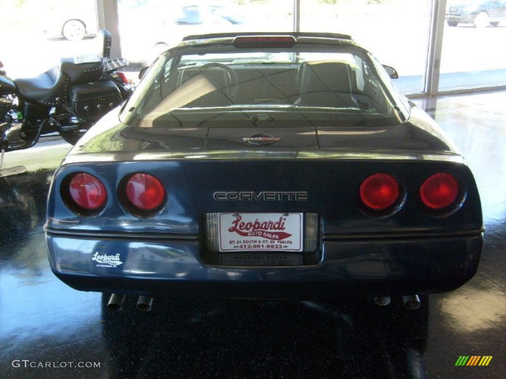 1989 Corvette Coupe - Dark Blue Metallic / Black photo #4