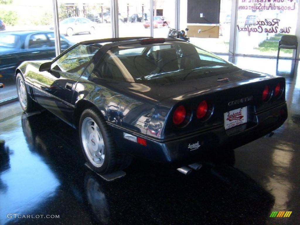 1989 Corvette Coupe - Dark Blue Metallic / Black photo #5