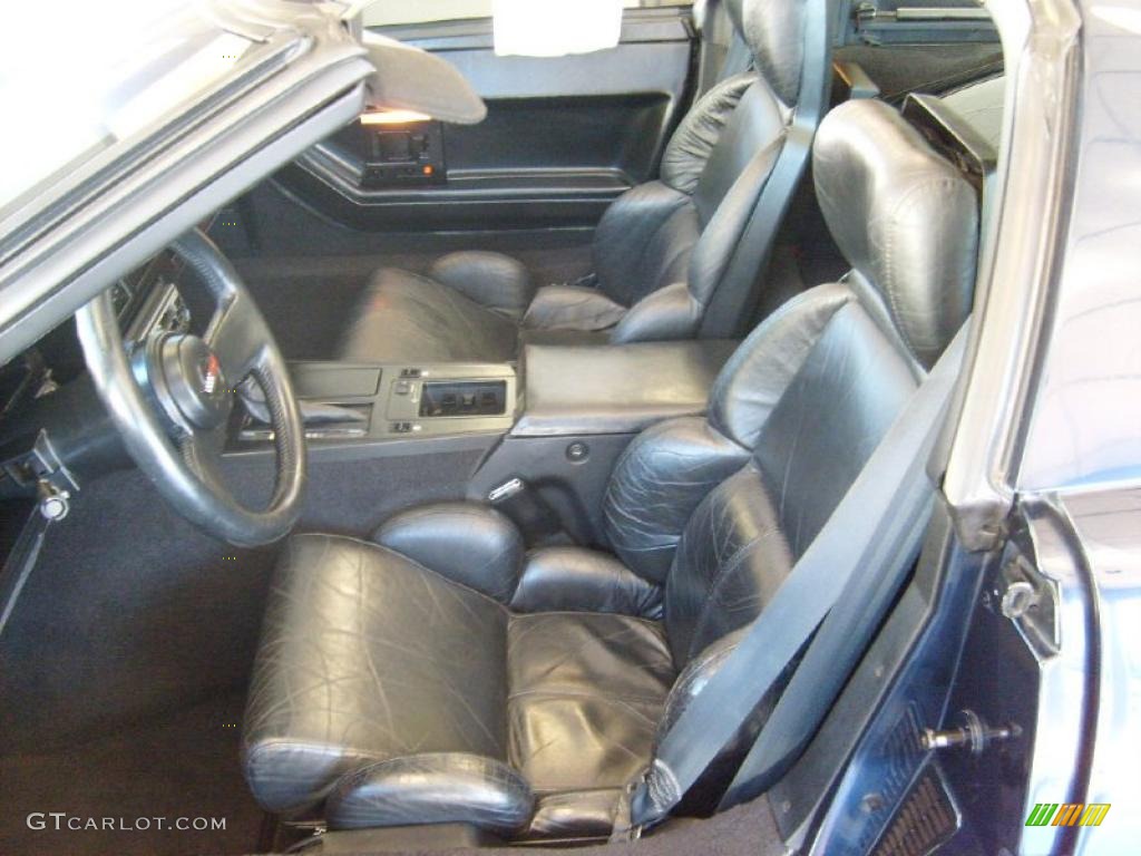 1989 Corvette Coupe - Dark Blue Metallic / Black photo #9