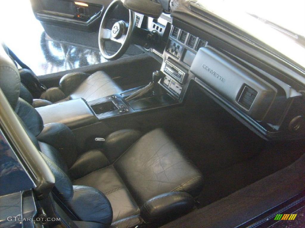 1989 Corvette Coupe - Dark Blue Metallic / Black photo #11