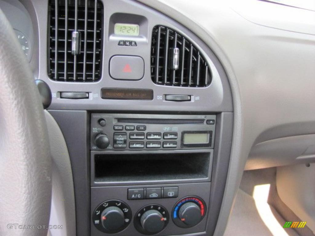 2006 Elantra GLS Sedan - Moonlit Dark Blue / Beige photo #14
