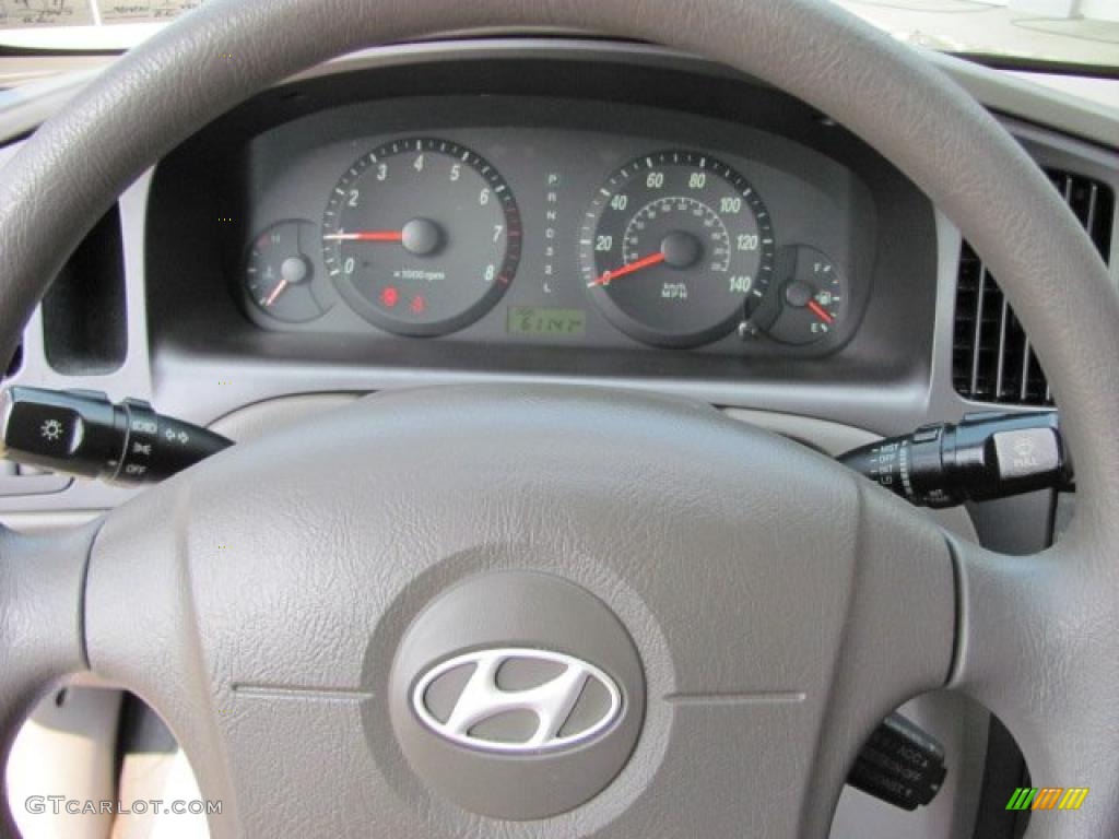 2006 Elantra GLS Sedan - Moonlit Dark Blue / Beige photo #15