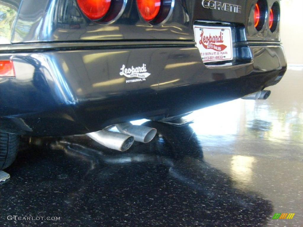 1989 Corvette Coupe - Dark Blue Metallic / Black photo #14