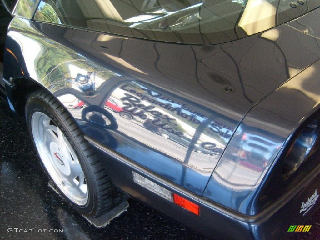 1989 Corvette Coupe - Dark Blue Metallic / Black photo #15