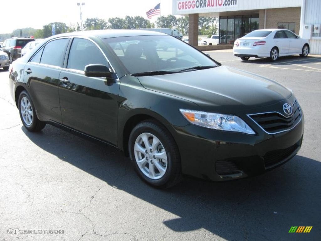 2011 Camry LE - Spruce Green Mica / Bisque photo #1