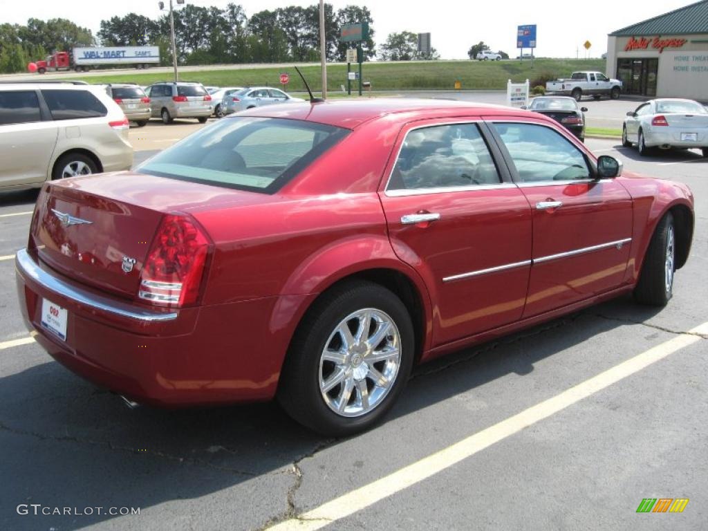 2008 300 C HEMI - Inferno Red Crystal Pearl / Dark Slate Gray photo #6