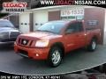 2011 Red Alert Nissan Titan Pro-4X King Cab 4x4  photo #1