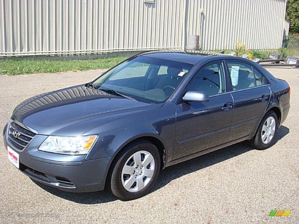 2009 Sonata GLS V6 - Slate Blue / Gray photo #4