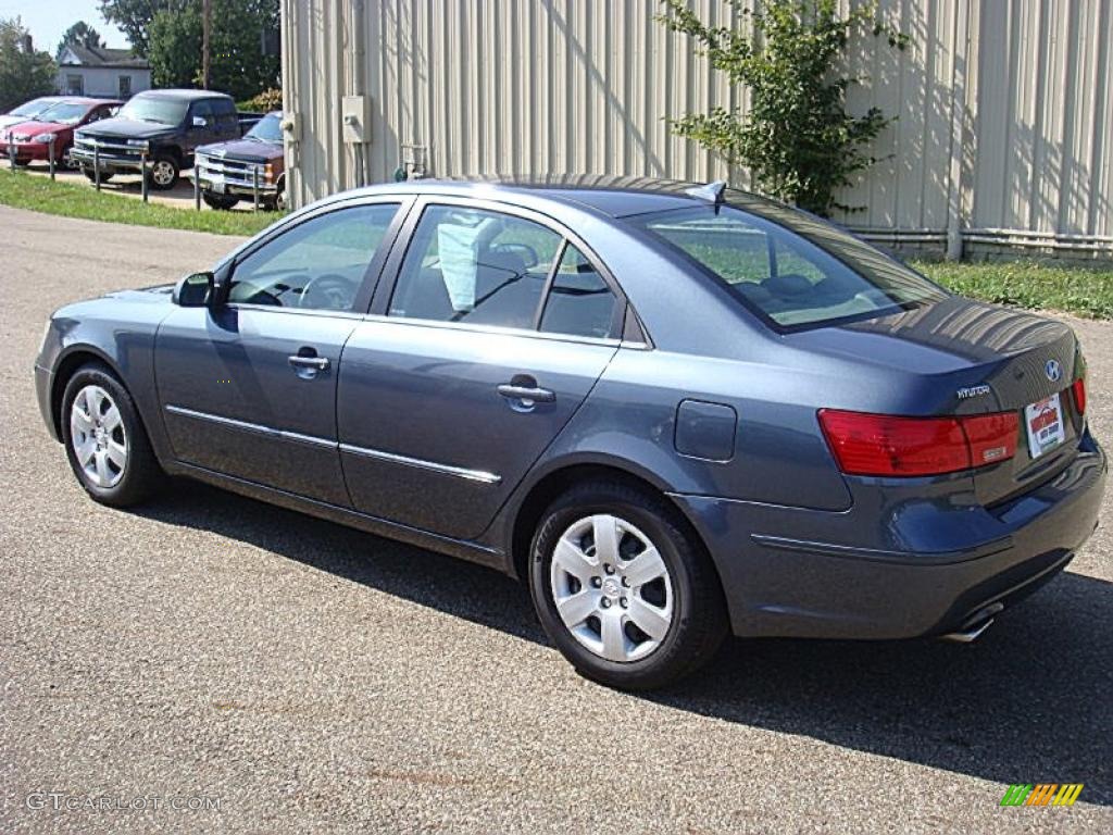 2009 Sonata GLS V6 - Slate Blue / Gray photo #6