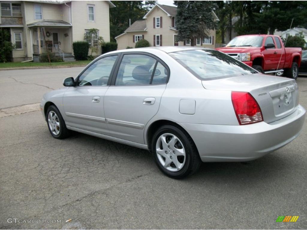 2004 Elantra GLS Sedan - Sterling Silver / Gray photo #3