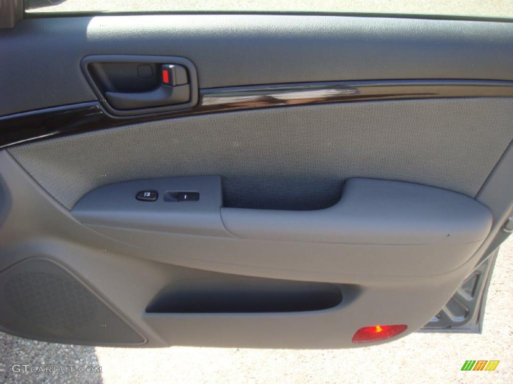 2009 Sonata GLS V6 - Slate Blue / Gray photo #14