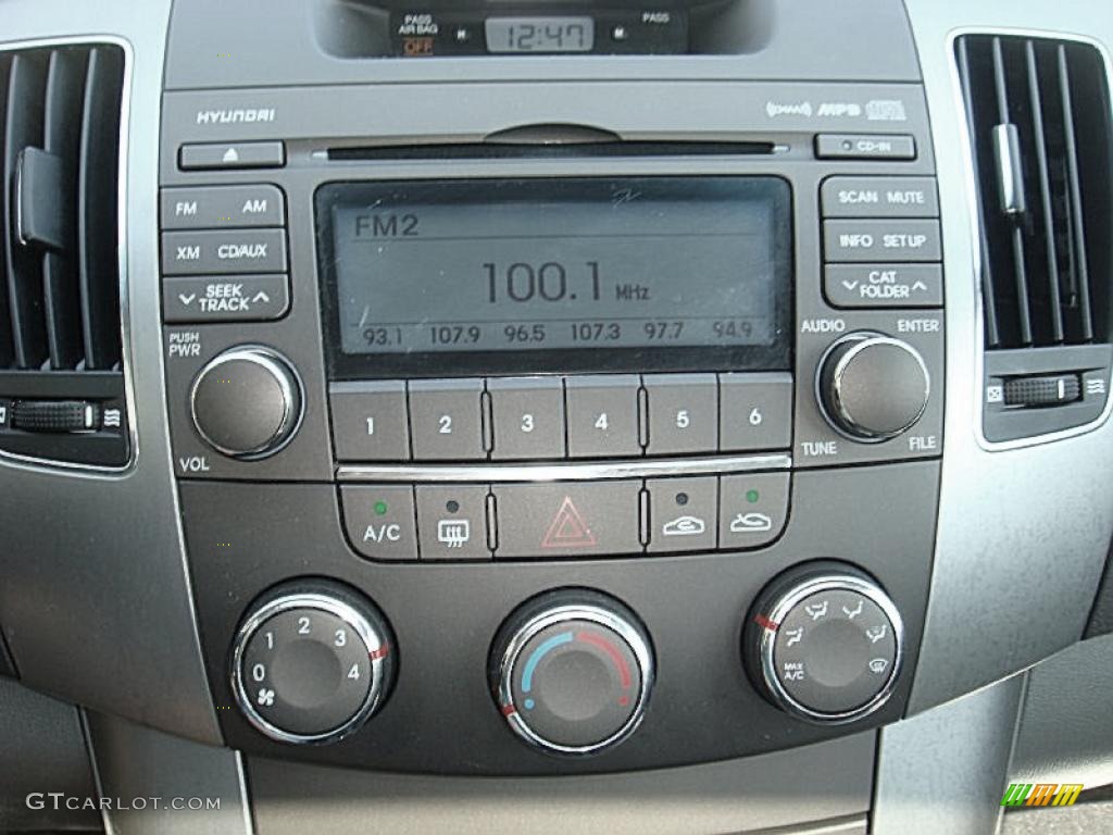 2009 Sonata GLS V6 - Slate Blue / Gray photo #17