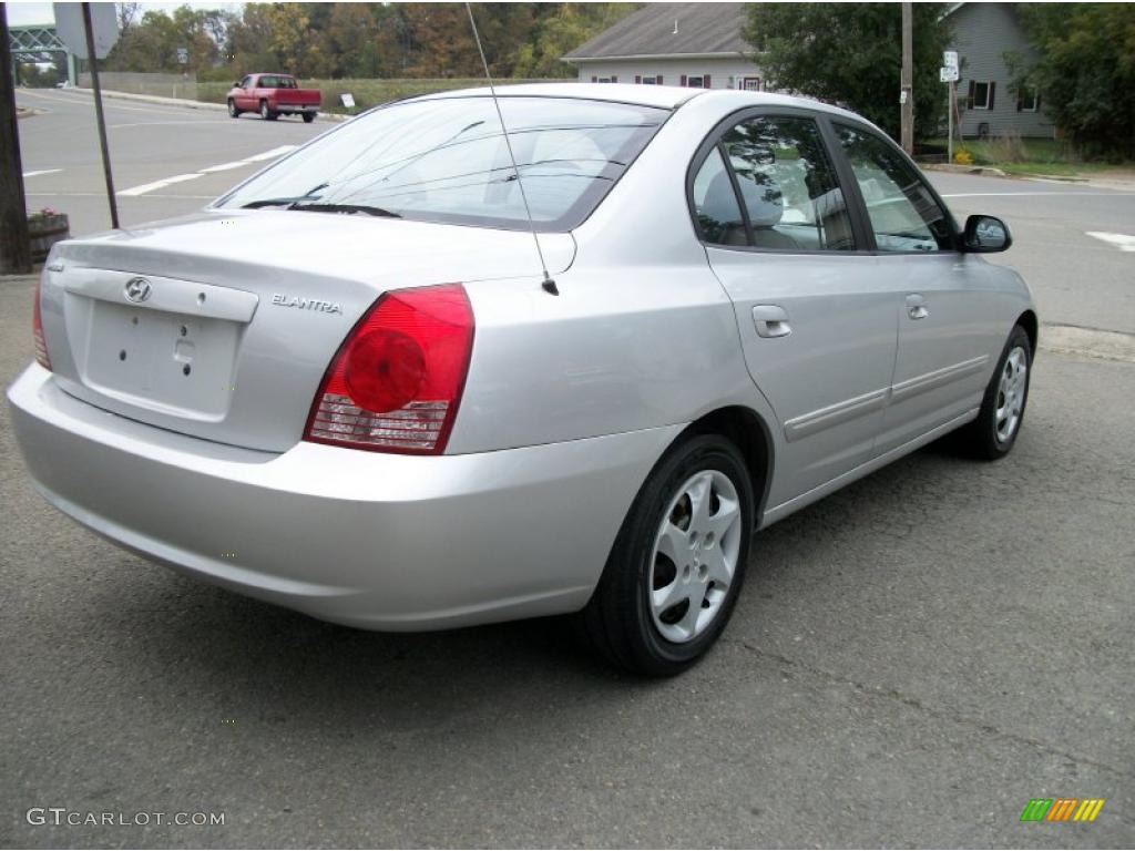 2004 Elantra GLS Sedan - Sterling Silver / Gray photo #43