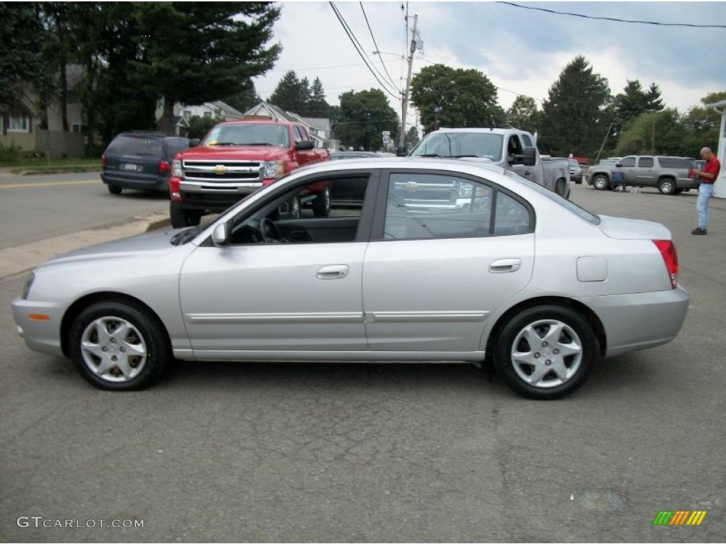 2004 Elantra GLS Sedan - Sterling Silver / Gray photo #46