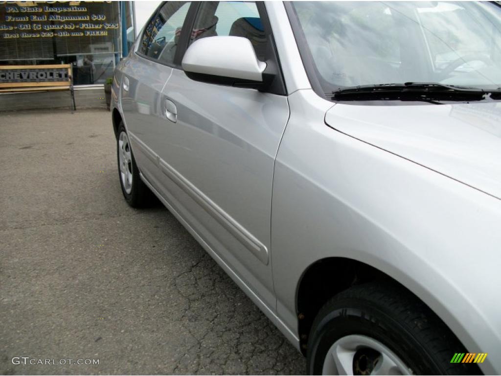 2004 Elantra GLS Sedan - Sterling Silver / Gray photo #50