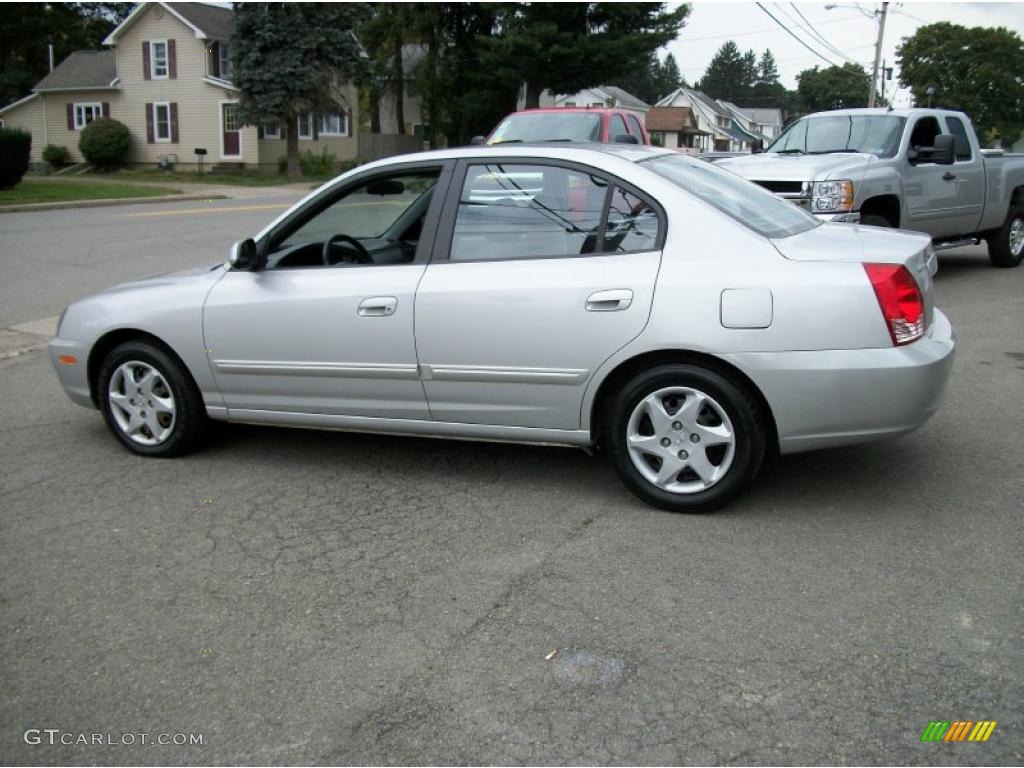 2004 Elantra GLS Sedan - Sterling Silver / Gray photo #55