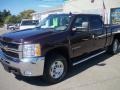 2008 Dark Cherry Metallic Chevrolet Silverado 2500HD LT Z71 Crew Cab 4x4  photo #3