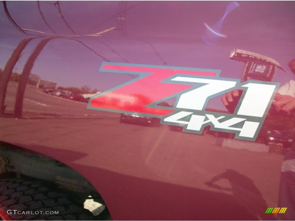2007 Silverado 1500 LT Z71 Extended Cab 4x4 - Sport Red Metallic / Light Titanium/Ebony Black photo #5
