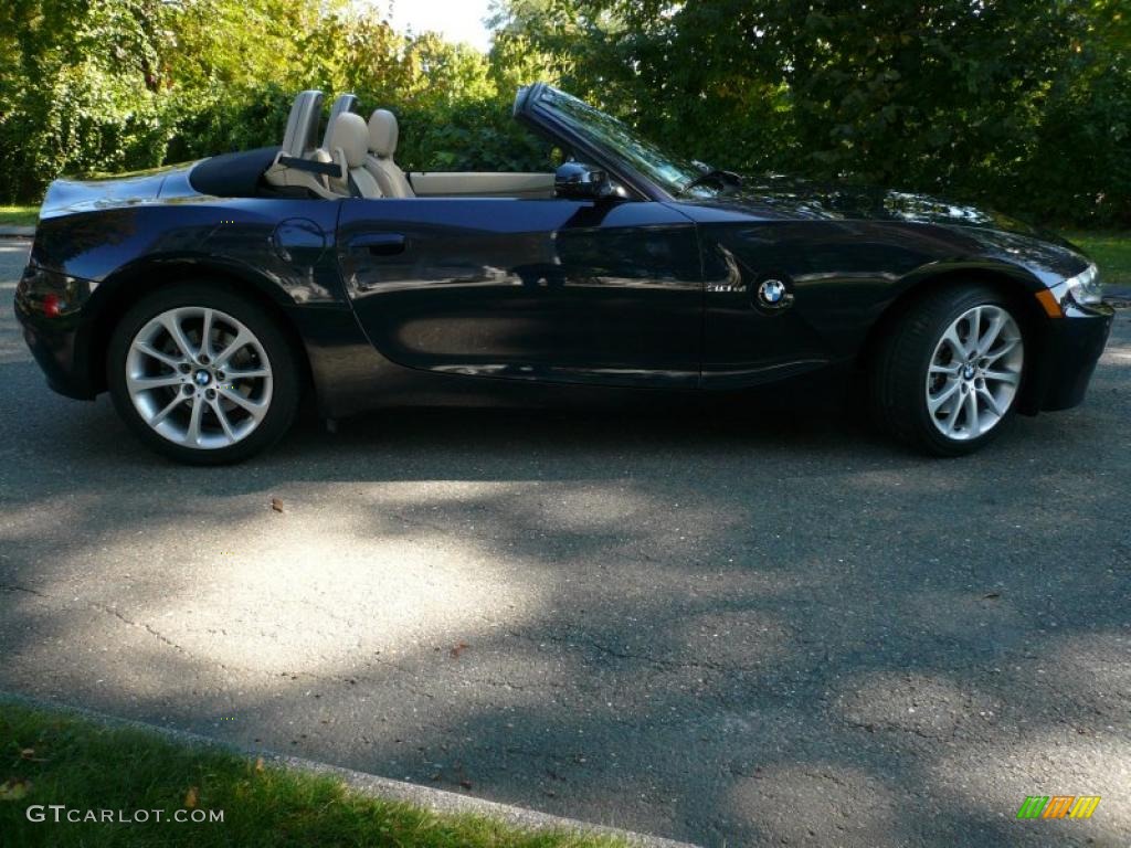 2006 Z4 3.0si Roadster - Monaco Blue Metallic / Beige photo #1