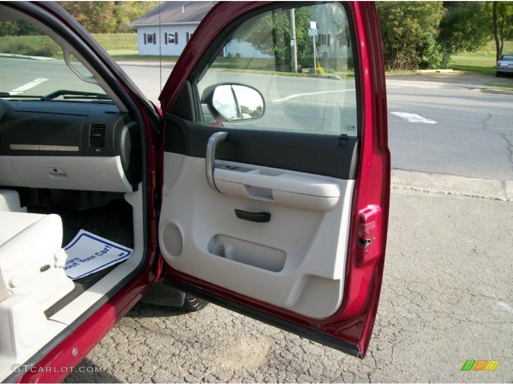 2007 Silverado 1500 LT Z71 Extended Cab 4x4 - Sport Red Metallic / Light Titanium/Ebony Black photo #32