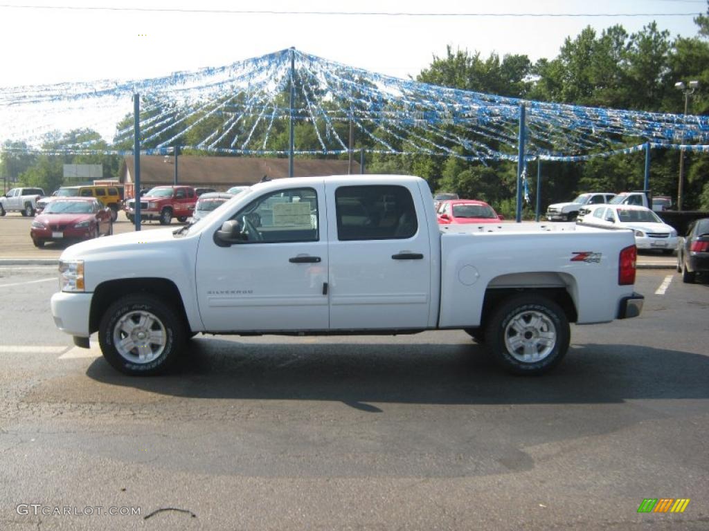 2011 Silverado 1500 LT Crew Cab 4x4 - Summit White / Ebony photo #2