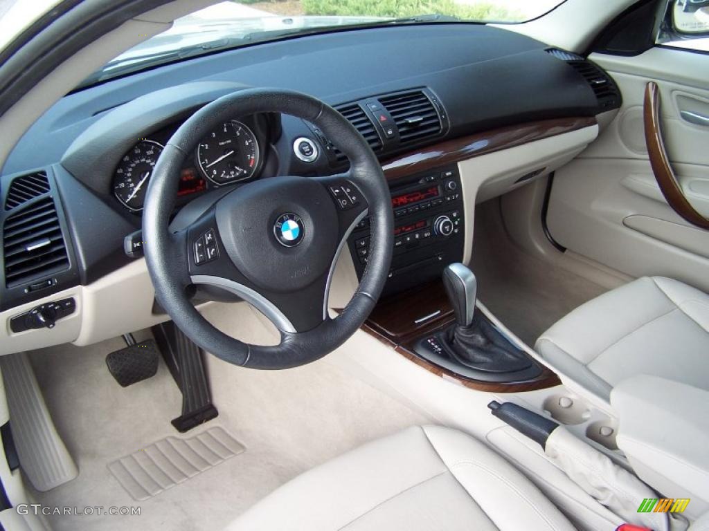 2009 1 Series 128i Coupe - Titanium Silver Metallic / Taupe photo #9