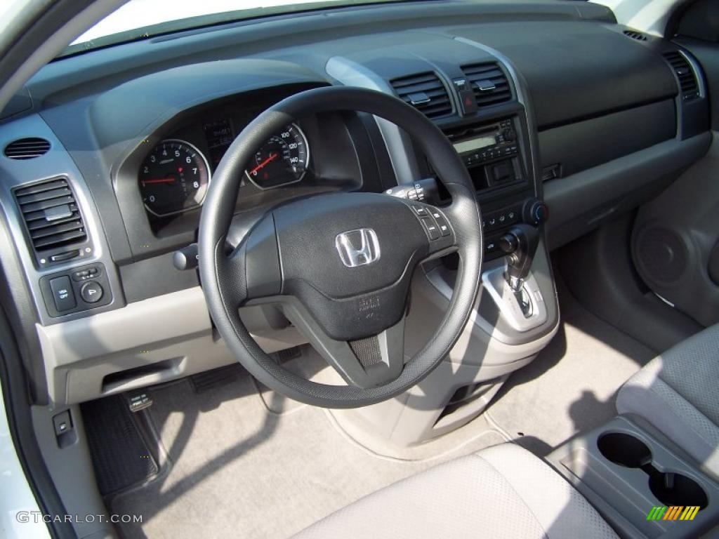 2007 CR-V LX 4WD - Taffeta White / Gray photo #9