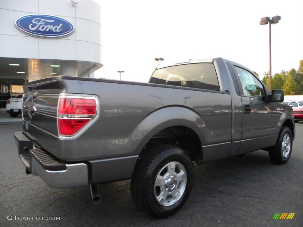 2010 F150 XLT Regular Cab - Sterling Grey Metallic / Medium Stone photo #3