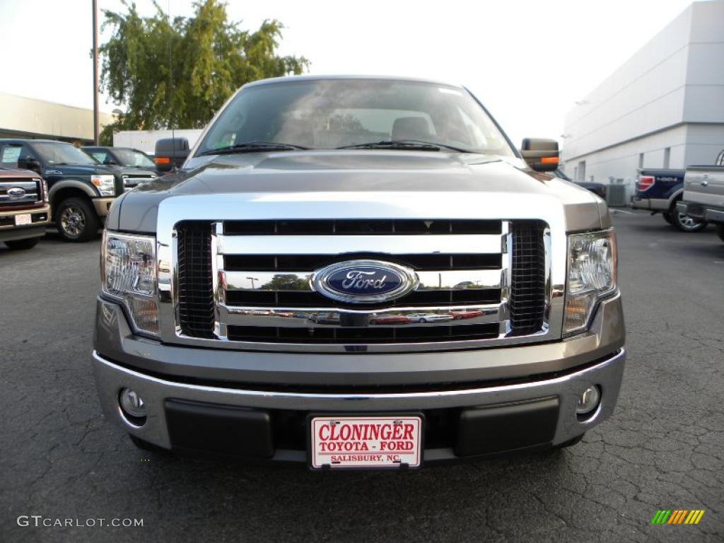 2010 F150 XLT Regular Cab - Sterling Grey Metallic / Medium Stone photo #7