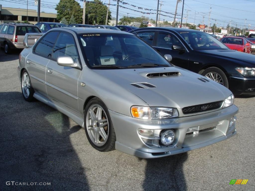 2001 Impreza 2.5 RS Sedan - Platinum Silver Metallic / Gray photo #1